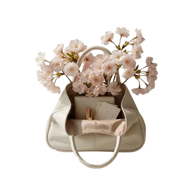 White Slouchy Tote image